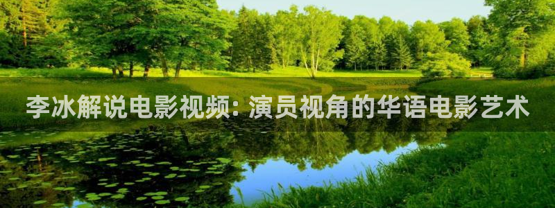 樱桃视频app免费次数：李冰解说电影视频: 演员视角的华语电影艺术